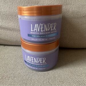 Lot Of 2 Tree Hut Whipped Shea Body Butter LAVENDER Calm Smooth 8.4 oz Each New